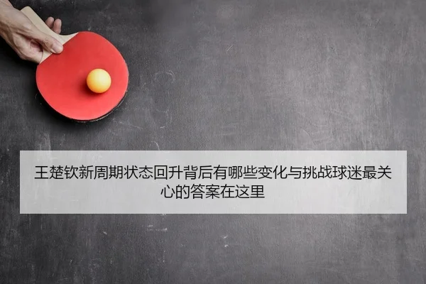 王楚钦新周期状态回升背后有哪些变化与挑战球迷最关心的答案在这里